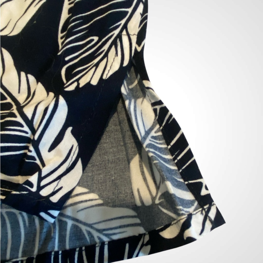 Women’s tropical print top by La Mer Luxe cold shoulder tassel blouse NWT size S - Picture 5 of 10